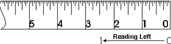 Left Reading Tape Measure